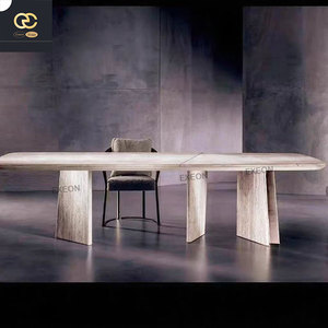 <span class=keywords><strong>2025</strong></span> Mô Hình Mới Ý Sang Trọng Nghệ Thuật Đồ Nội Thất Bằng Đá Cẩm Thạch Tự Nhiên Bàn Ăn Cho Biệt Thự Sáng Tạo Hình Chữ Nhật Bàn Ăn - Product Image 2