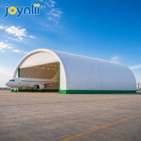 Hangar gonflable à grande portée résistant aux intempéries pour le stationnement, la réparation et l'entretien des avions