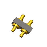 Connecteur Pogo Pin plaqué or 2,54 mm de pas, 4,0 mm, 2 broches, pour PCB - Accessoires électroniques très demandés