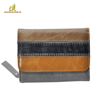 Desain Fashion Kustom Dompet Wanita PU&Kanvas Dengan Kunci Dompet Wanita Berkualitas Tinggi