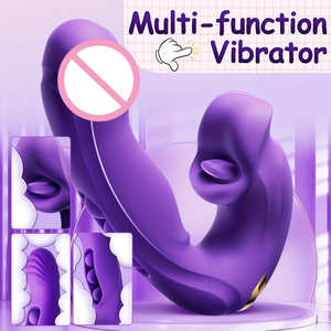 Rotating Ball <b>Vibrator</b> with Wide Mouth Interlocking Tongue, 1 Vibration Mode & 5 Lick Suck Modes Women Self Pleasure Adult toy - Product Image 5