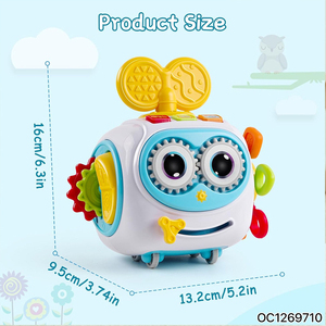 Cube d'activités sensorielles <span class=keywords><strong>Montessori</strong></span> multifonctionnel 6 en 1, jouets de coordination œil-main <span class=keywords><strong>Montessori</strong></span> pour les tout-petits de 1 à 3 ans - Product Image 6