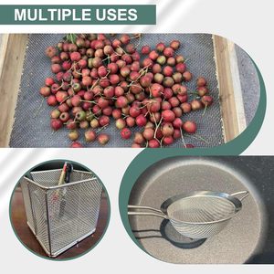 Chayufun Stainless Steel <b>Wire</b> <b>Mesh</b> Screen 15.7 X 59 Inches 1mm Hole 20 <b>Mesh</b> Rectangular Silver Heat Resisting - Product Image 4