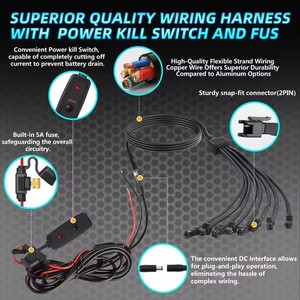 Kit de Luces LED Blancas Puras para Rocas, Luces Inferiores Todoterreno con Interruptor y Arnés para Camioneta, Jeep, ATV, UTV, Luces Duraderas para Conducción Nocturna - Product Image 5