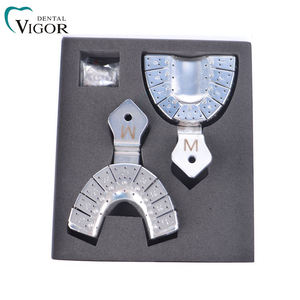 Bandeja de Impresión Dental para Implantes, Instrumentos de Acero Inoxidable de Alta Calidad, Bandeja de Impresión, 2 Piezas por Paquete - Product Image 1