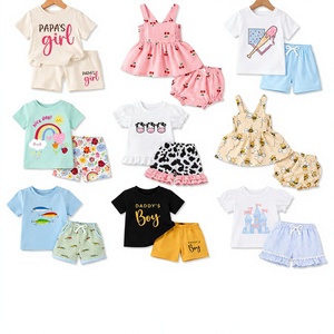 Lote Aleatorio de Conjuntos de Ropa de Verano para Bebés al por Mayor, Ropa Casual para Niños y Niñas Pequeños, Artículos de Fin de Temporada - Product Image 1