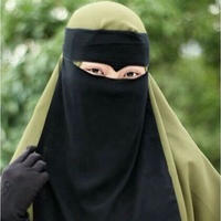 Niqab Sharut de Haute Qualité, Voile Respirant une Couche Nida pour Femmes Musulmanes, Masque Facial, Jilbab, Prière, Hijab, Niqab