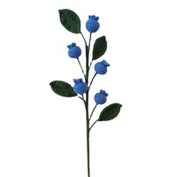 Nieuwe handgehaakte gebreide aardbeien- en gardenia bloemen voor DIY boeket cadeau, thuisvaas, bruiloft, kunstmatige decoratie, ornamenten
