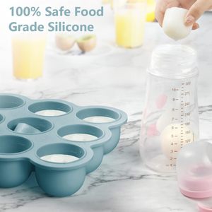 Bac à glaçons pour lait maternel, bac à glaçons en silicone de qualité alimentaire, <span class=keywords><strong>moule</strong></span> à glaçons, <span class=keywords><strong>moule</strong></span> de congélation pour aliments pour bébés en silicone - Product Image 5