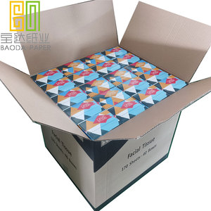 Nhà máy sản xuất 2 ply mềm mô gỗ vệ sinh mặt hộp giấy để sử dụng nhà - Product Image 5