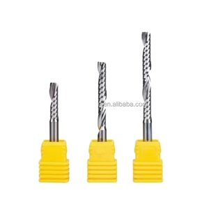 DLC rivestimento singolo flauto 50mm punte <span class=keywords><strong>Router</strong></span> CNC nuovo quadrato per quadrato/OEM alluminio acrilico legno/ODM fresa a spirale - Product Image 1