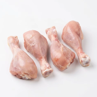 Cuisses de poulet congelées sans peau Halal en gros, cuisses de poulet IQF congelées en vrac pour l'exportation, viande de volaille maigre