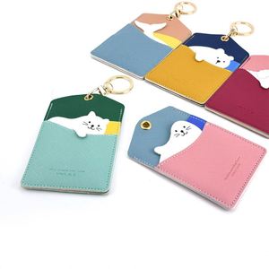 Llaveros de Cuero PU con Animales Adorables al por Mayor, Llavero Personalizado con Tarjetero Colorido para Uso Escolar Infantil, Accesorio Promocional - Product Image 1