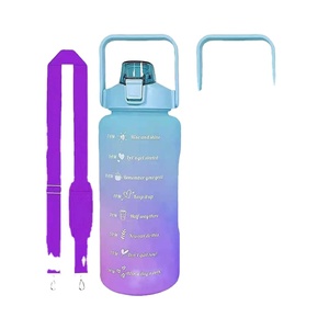 Échantillon GRATUIT Fitness Time Maker Tritan Sk Pc Bpa Free outdoor Protein Custom logo Motivational Water Bottle - Product Image 2