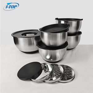 Utensilios de cocina Ahorro de espacio Almacenamiento 5 piezas Ensaladeras Catering <span class=keywords><strong>Bowl</strong></span> Set, <span class=keywords><strong>SS</strong></span> Ensalad Mixing Bowls - Product Image 2