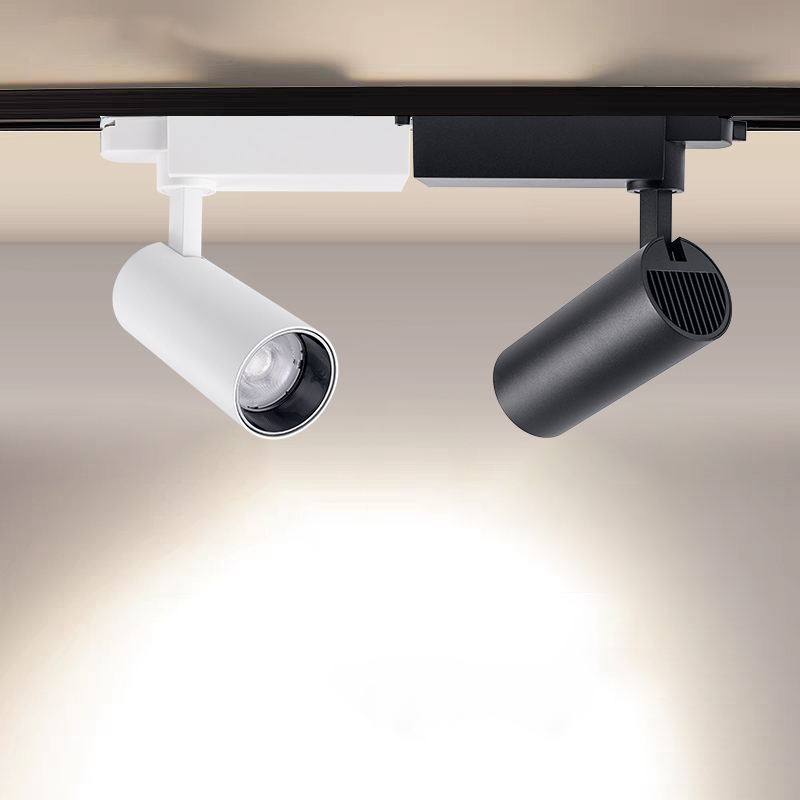 VEOLUX 10W LED Track Light Head - 3000K Warm White H-Type Rail Spot With 40° Beam