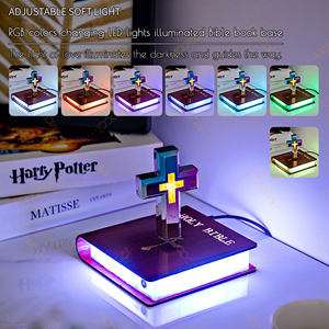 Regalos Religiosos del Fabricante Original, Cruz Magnética Flotante con Cambio de Color RGB para el Hogar, Artículos para la Pascua - Product Image 3