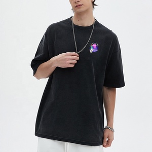 Acid Wash Effect T <b>Shirt</b> 100% Cotton Heavyweight Material Vintage Wash Finish <b>Oversized</b> Fit Unisex Streetwear T <b>Shirt</b> - Product Image 2