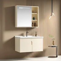 Meuble de salle de bain et armoire murale de cuisine sur mesure avec miroir LED, style direct usine, OEM ODM