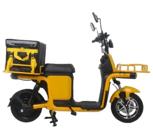 Deliveryman teslimat için uzun menzilli gıda teslimat elektrikli bisiklet E bisiklet bisiklet motosiklet Scooter