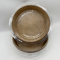 Mini moules de cuisson haut de gamme Doublure de gâteau Doublures d'aluminium pour ustensiles de cuisson Papier sulfurisé imperméable Doublure de friteuse à air avec logo imprimé