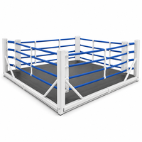Ring de boxe portable personnalisé 4x4M, pliable, sur pieds, cage MMA sans perçage