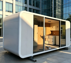 Cafetería al Aire Libre Personalizada, Kiosco Fácil de Instalar, Barra Independiente, Estructura Prefabricada, Cabaña Estilo Apple - Product Image 1