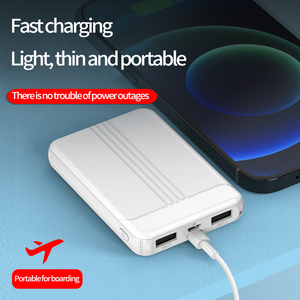 Puerto USB dual 10000mAh Banco de energía móvil de carga súper rápida Tamaño pequeño <span class=keywords><strong>simple</strong></span> para cualquier teléfono celular con potencia de salida de 20W 10W - Product Image 5