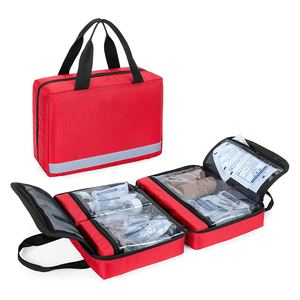 Trousse de secours portable, sac de traumatologie idéal pour la voiture, la maison, le camping et la randonnée, petite trousse de premiers secours légère, vide - Product Image 1