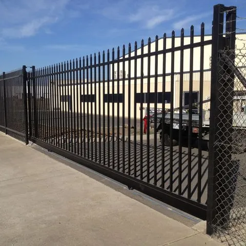 Puerta de Hierro forjado decorativa de acero para parrilla de Casa galvanizada