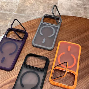 Película de lente de cubierta completa, soporte de acrílico esmerilado mate translúcido, funda de teléfono magnética para <span class=keywords><strong>iPhone</strong></span> 17 16 15 14 <span class=keywords><strong>13</strong></span> <span class=keywords><strong>12</strong></span> <span class=keywords><strong>Pro</strong></span> <span class=keywords><strong>Max</strong></span> Plus Air - Product Image 3