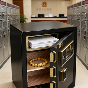 Cassaforte F6-45 in Acciaio con Serratura a Impronta Digitale e Password, Opzione con Chiave, per Casa, Hotel, Banca, Ospedale, Scuola - Product Image 5