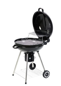 Hervidor de agua de <span class=keywords><strong>22</strong></span> pulgadas para exteriores, parrilla de ahumador portátil para barbacoa, jardín, barbacoa, parrilla de carbón con ruedas - Product Image 2