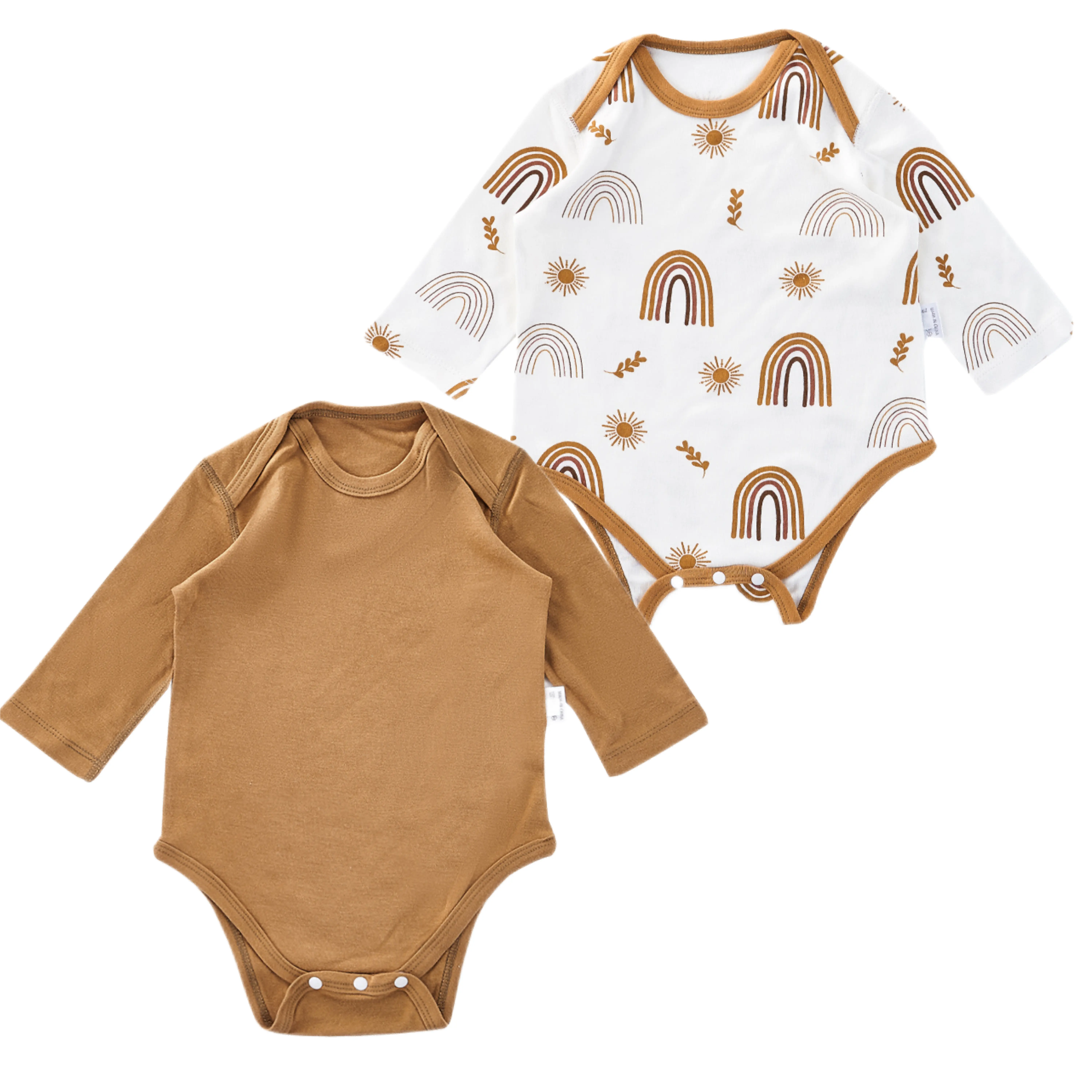 Kangobaby-Pelele de tela para bebé, ropa para recién nacido, peleles de manga larga, mono de punto para bebé