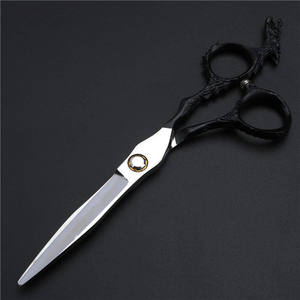 Tijeras de peluquería KQ de 6 pulgadas, tijeras de entresacar de acero inoxidable 9Cr para estilistas de belleza, diseño para diestros - Product Image 4