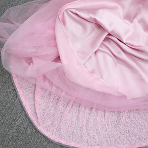 Vestido <span class=keywords><strong>de</strong></span> Fiesta para Niña Pequeña, Color Rosa, con Rosetas 3D, Mangas Abullonadas, Diseño <span class=keywords><strong>de</strong></span> <span class=keywords><strong>Princesa</strong></span>, para Cumpleaños, Ropa <span class=keywords><strong>de</strong></span> Diseñador, Texturizado - Product Image 4