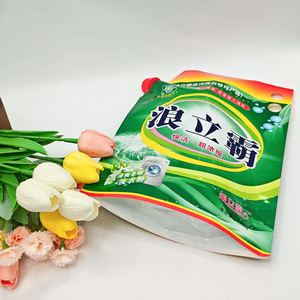 Custom Printing 1000ml PE Stand up Spout Pouch Tasteless Durable for <b>Bath</b> Cream Perfume Liquid Household Use - Product Image 6