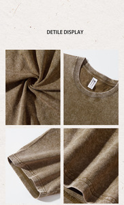 T-shirts Streetwear en Coton 230 GSM Délavé Effet Neige, Vente en Gros, Coupe Oversize à Épaules Tombantes, Service de Personnalisation, Stock en Gros - Product Image 5