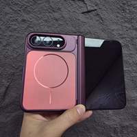 Étui magnétique pour iPhone Duo Hinge, protection intégrale, finition mate, antichoc, coque rigide pour téléphone, compatible anti-rayures, pliable