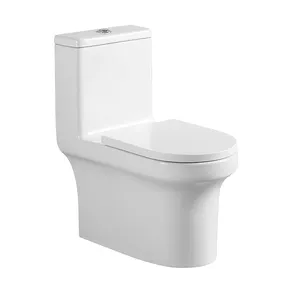 Hoge Kwaliteit Lage Moq Badkamer Decor Water Closet Toiletten S-Trap Luxe Een Stuk Wc Kom