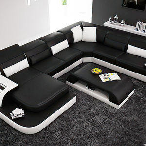 أحدث أريكة كلاسيكية حديثة مريحة على شكل U أريكة زاوية مقطعية - Product Image 3