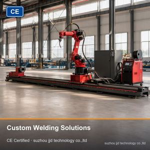 Robot de soudage BORUNTE sur rail linéaire, 7ème axe, portée 1,5M-3M, cobot de soudage pour soudage automatique de longues coutures sur grandes structures en acier - Product Image 6