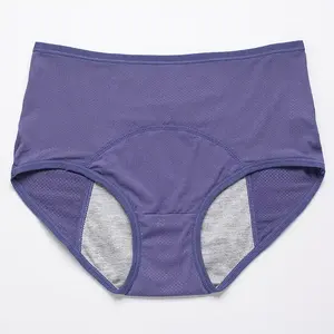 Bragas de 3 capas para el período, ropa interior de talla grande para mujer, bragas para el período menstrual, bragas de flujo para el período medio QS113I156 - Product Image 5