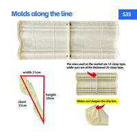 Moule en béton d'angle d'avant-toit de décoration extérieure de maison en plastique ABS pour une utilisation extérieure et intérieure Coffrage durable et facile à utiliser