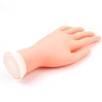 Main pliable en silicone, doigts souples, modèle pour pratique Nail Art, manucure, Design formation, Salon de beauté, main mobile