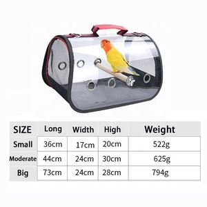 Cápsula de Viaje Transparente de Lujo para Mascotas, Aprobada por Aerolíneas, para Pájaros, Loros, Periquitos, Conures, Pinzones y Agapornis - Product Image 2