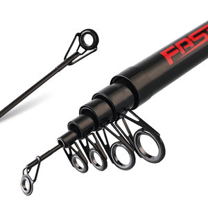 Kit de canne à pêche complète en eau salée 2,1 m 2,4 m 2,7 m 3,0 m 3,3 m 3,6 m, canne télescopique en carbone haute résistance et moulinet, ensemble complet - Product Image 3