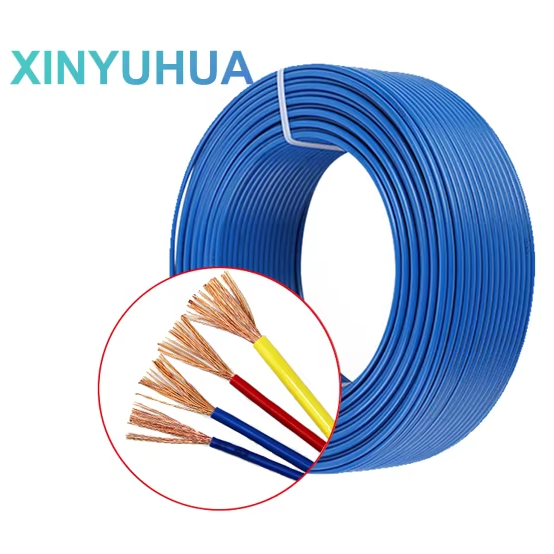 BVR 450/750V Stranded Flexible Copper Core XLPE Insulated Electrical Wires 1.5-10mm for Underground