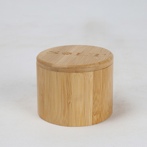 Scatola porta <span class=keywords><strong>spezie</strong></span> in legno all'ingrosso con coperchio girevole, organizer per condimenti da cucina - Product Image 2