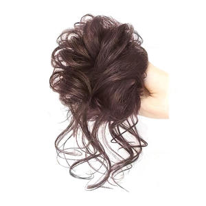 Perruque chignon Am41 26 en soie K et soie P, style enroulé, pour usage quotidien, usage général - Product Image 1